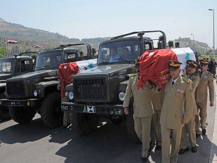 الأسد يغيب عن تشييع جنازة 3 من رجاله الأقوياء