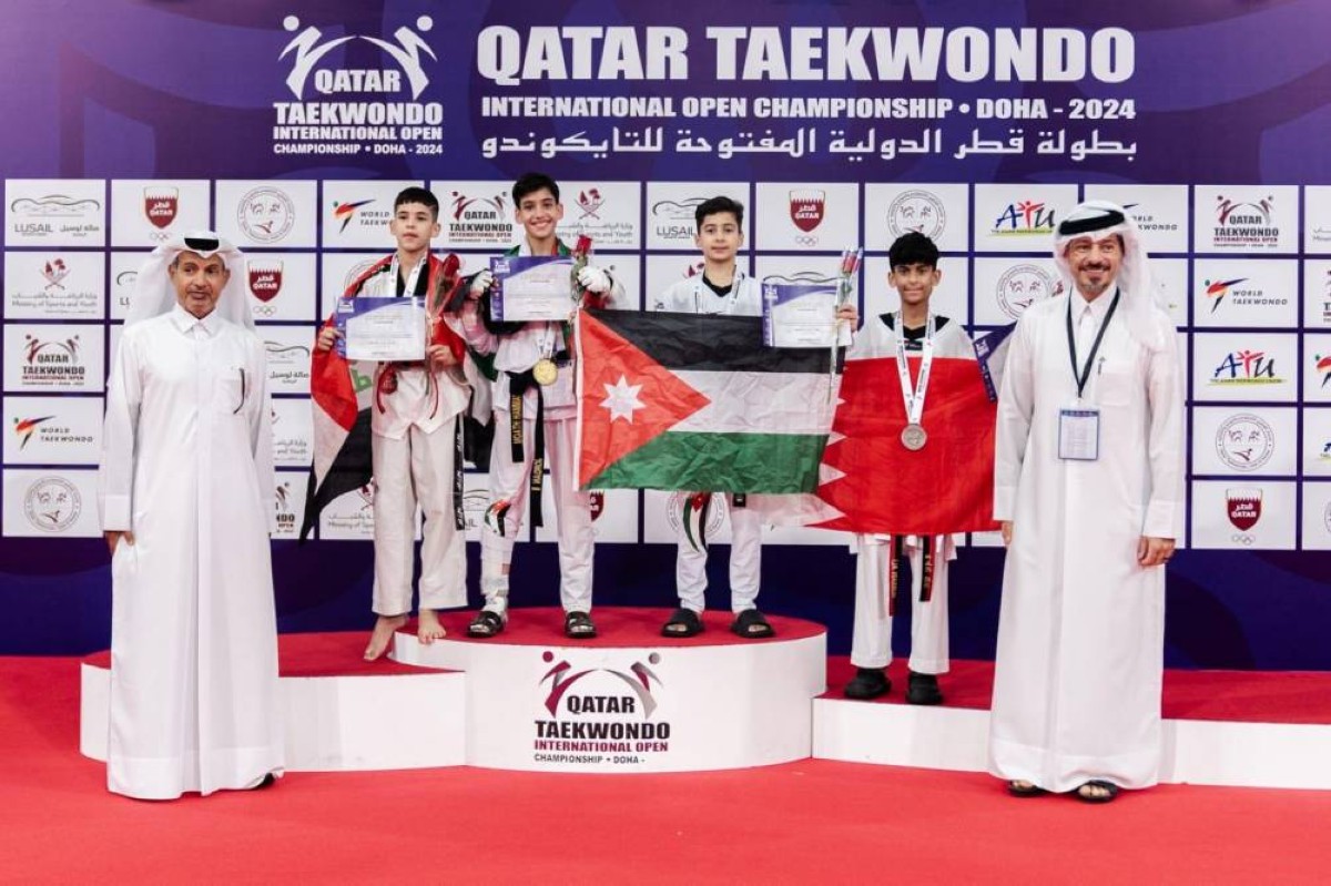 4 ميداليات ملونة للفريق.. إنجاز قاري ودولي لـ "البحرين للتايكواندو" في بطولة قطر الدولية المفتوحة