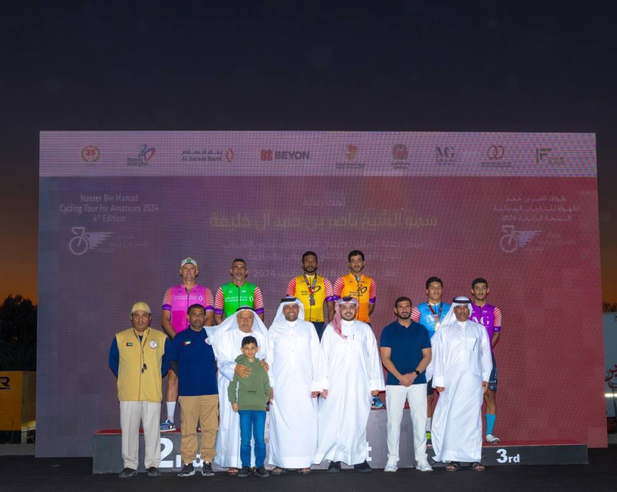 'فيكتوريوس' و'ABH' حافظا على الصدارة.. منافسات قوية بالمرحلة الثانية لطواف ناصر بن حمد للدراجات الهوائية للهواة