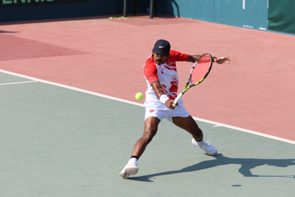 منتخبنا للتنس يواصل التألق ويحقق انتصاره الثاني في تصفيات كأس ديفيز