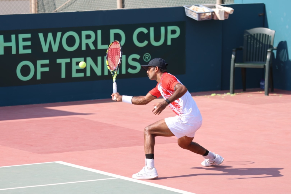 منتخبنا للتنس يواصل التألق ويحقق انتصاره الثاني في تصفيات كأس ديفيز