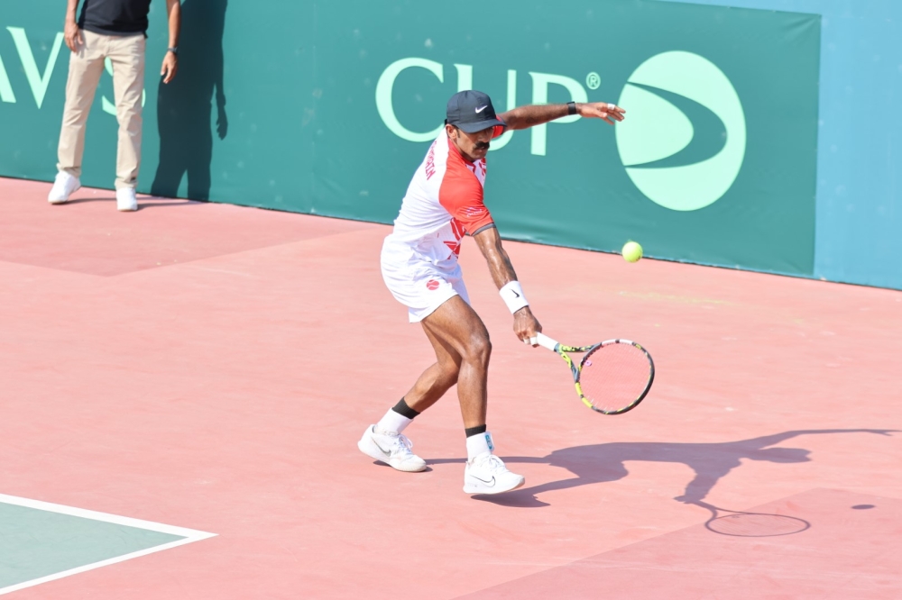 منتخبنا للتنس يواصل التألق ويحقق انتصاره الثاني في تصفيات كأس ديفيز