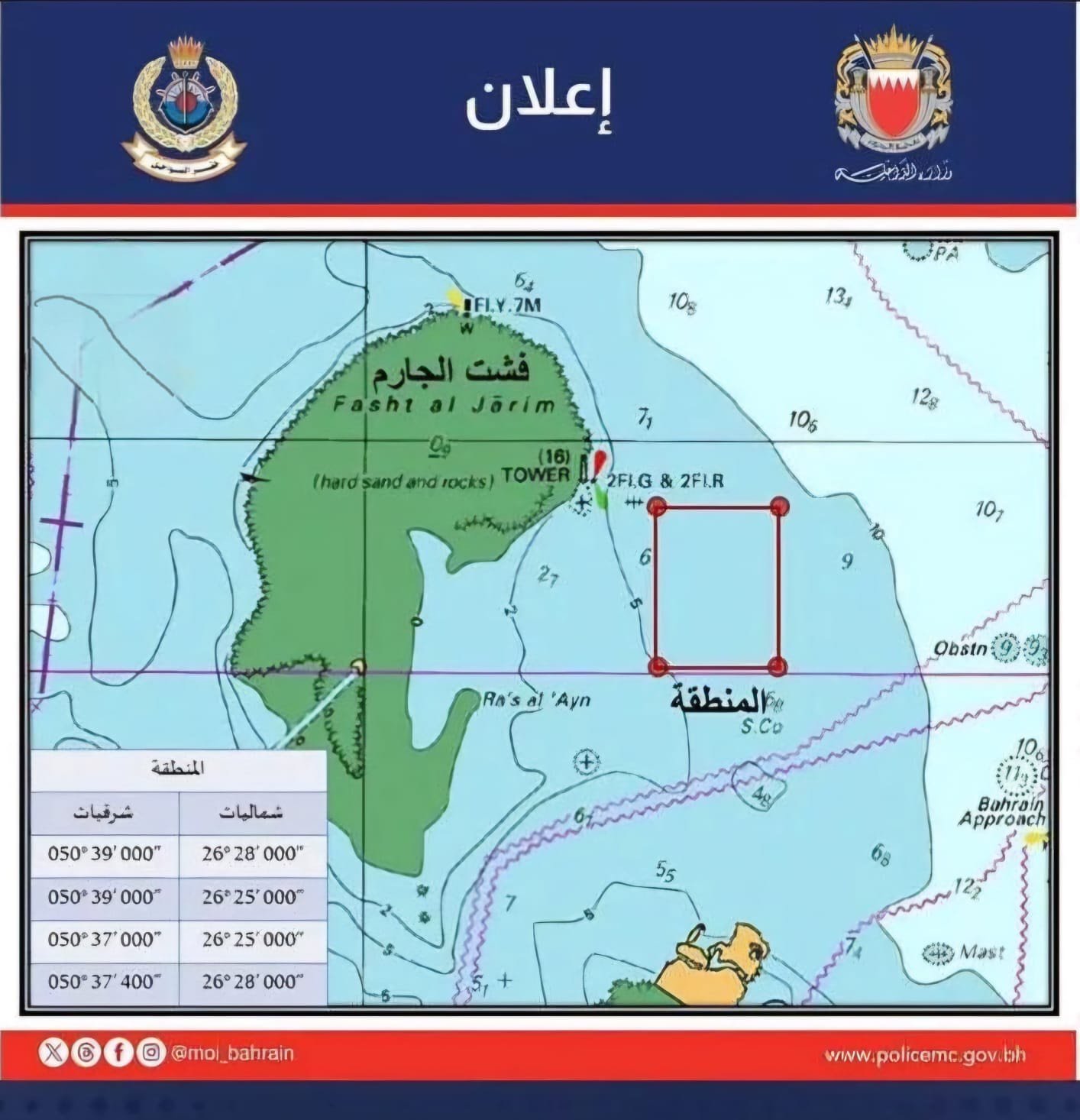 خفر السواحل تعلن عن تنفيذ رماية تدريبية بمنطقة شرق «الجارم»