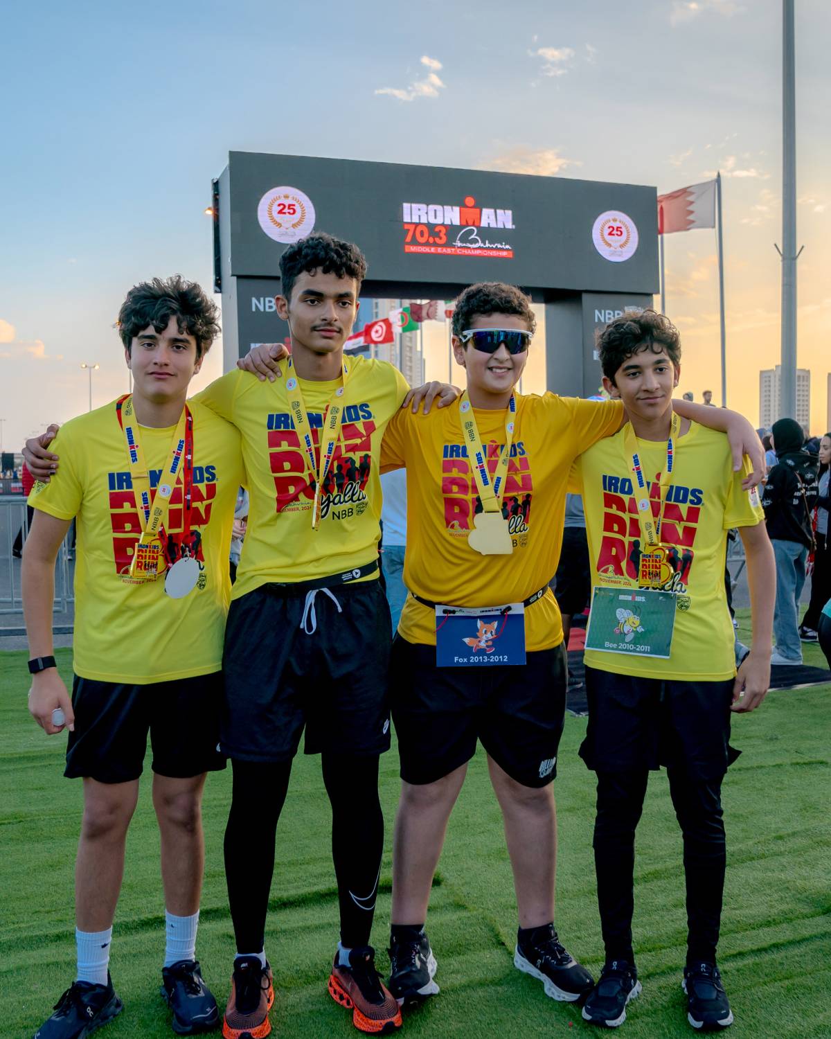 أنجال خالد بن حمد يشاركون في سباق الآيرون كيدز