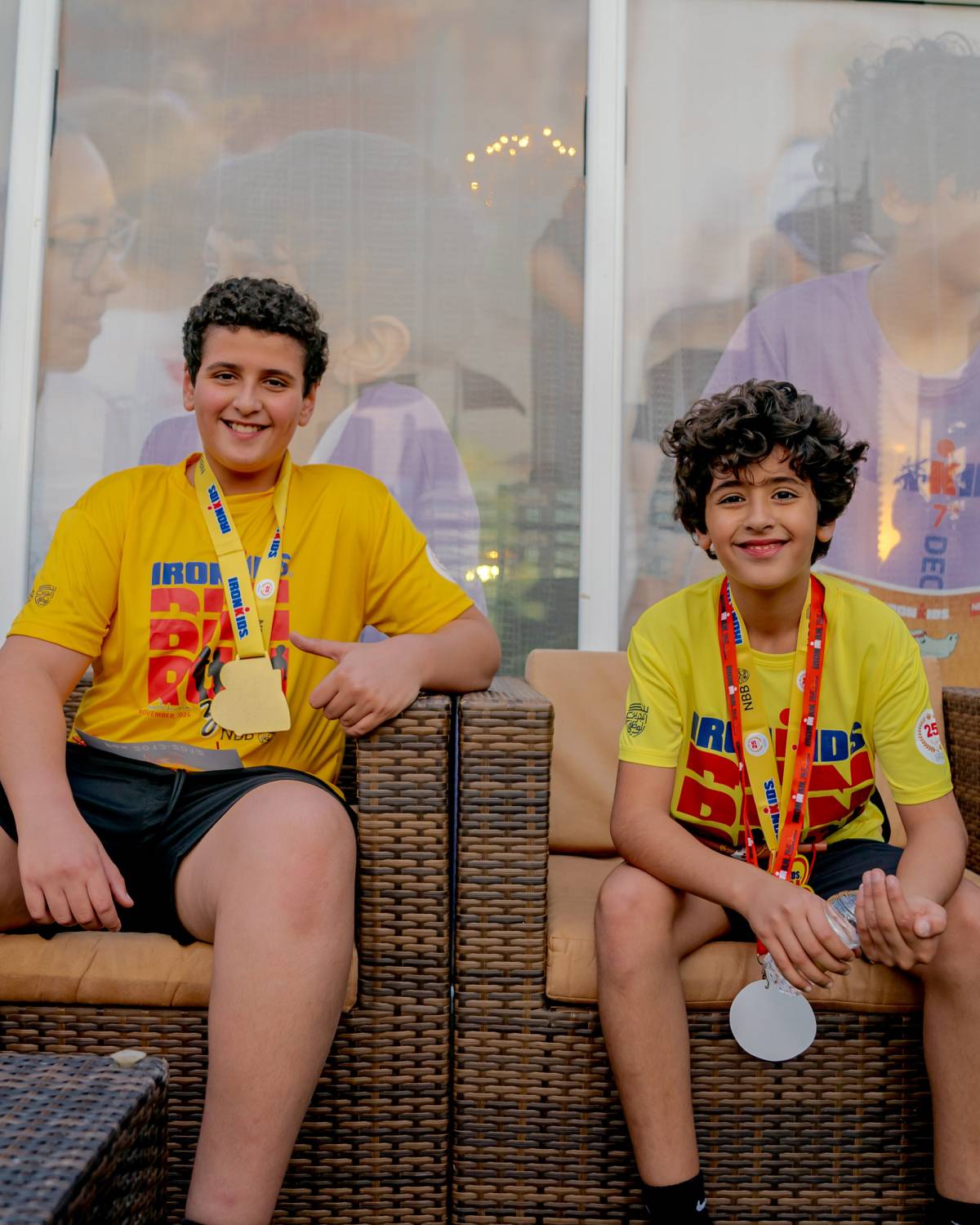 أنجال خالد بن حمد يشاركون في سباق الآيرون كيدز