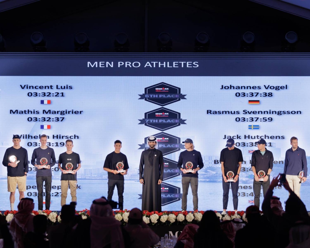 ولي العهد رئيس الوزراء ينيب ناصر بن حمد لحضور حفل ختام بطولة الشرق الأوسط للرجل الحديدي 70.3