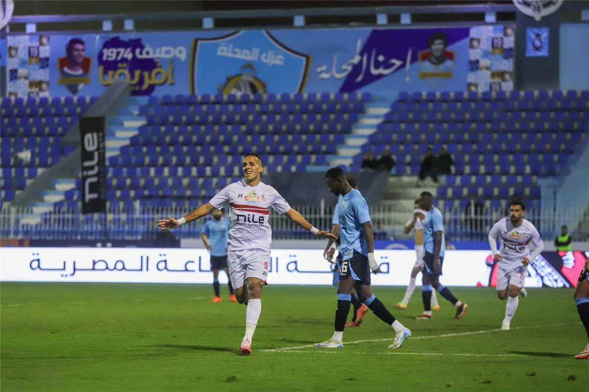 شاهد.. رباعية الزمالك في شباك غزل المحلة بالدوري المصري