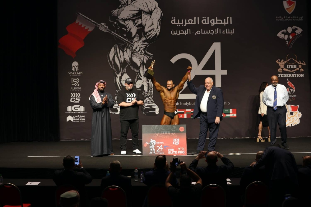 البحرين تحصد 14 ميدالية ملونة في اليوم الأول من عربية بناء الأجسام