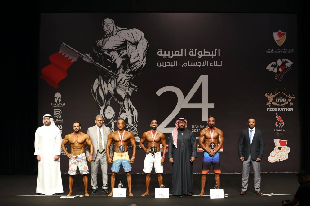 البحرين تحصد 14 ميدالية ملونة في اليوم الأول من عربية بناء الأجسام