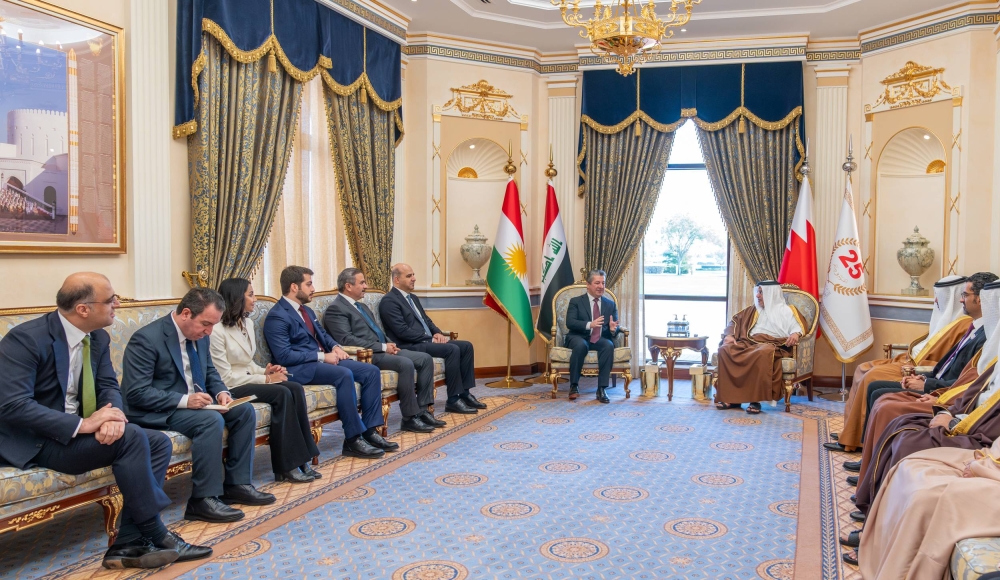 ولي العهد رئيس الوزراء: مواصلة تطوير علاقات البحرين وإقليم كردستان العراق بشتى المجالات
