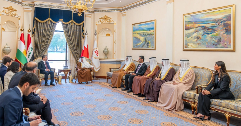ولي العهد رئيس الوزراء: مواصلة تطوير علاقات البحرين وإقليم كردستان العراق بشتى المجالات