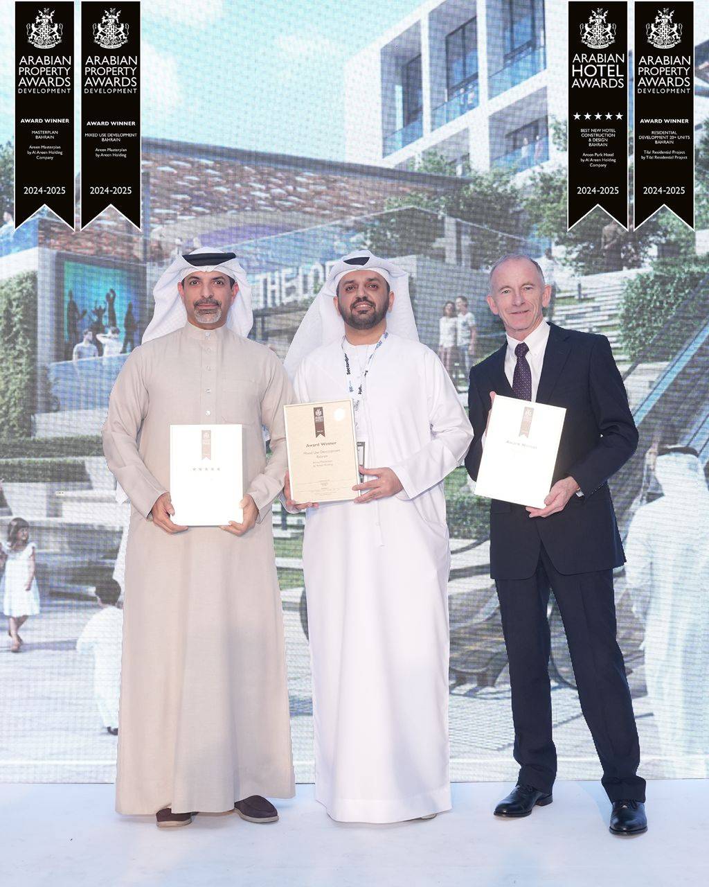 شركة العرين القابضة تحصد أربع جوائز مرموقة ضمن جوائز Arabian Property Awards