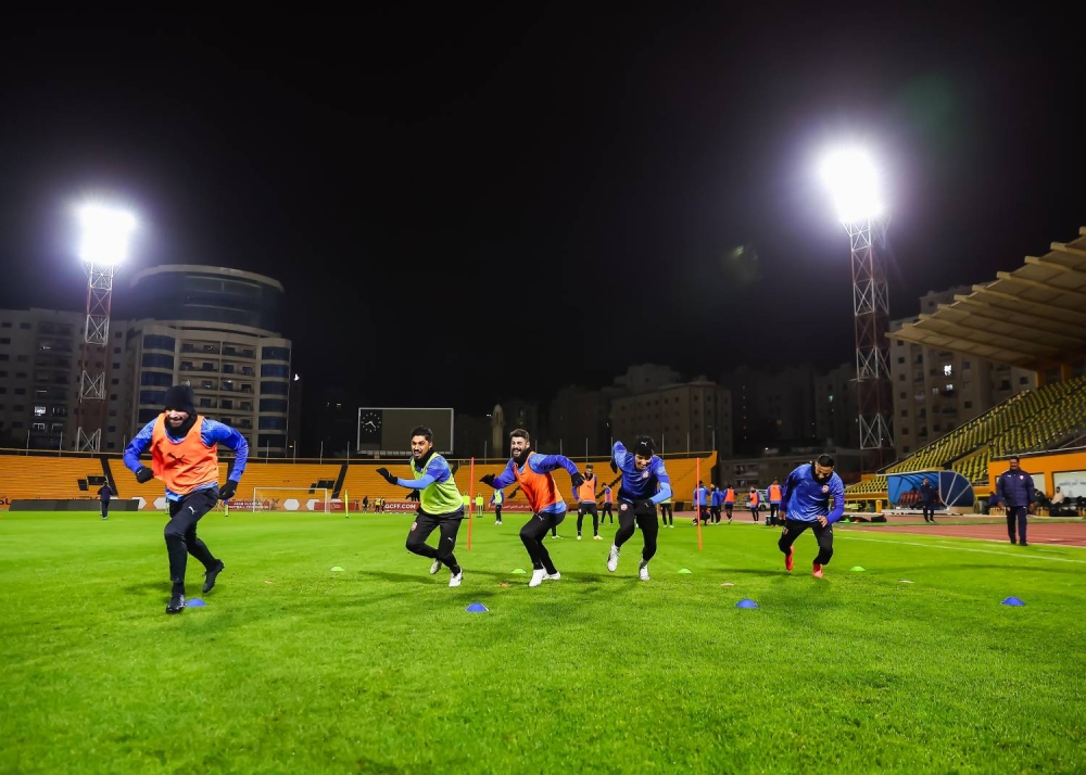 الأحمر يختتم اليوم تحضيراته لمباراة السعودية في "خليجي ٢٦"