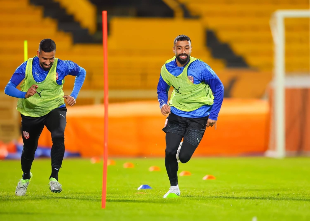 الأحمر يختتم اليوم تحضيراته لمباراة السعودية في "خليجي ٢٦"