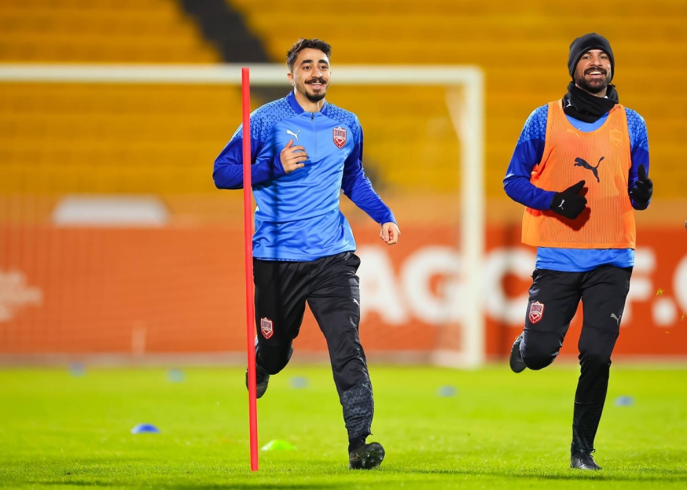 الأحمر يختتم اليوم تحضيراته لمباراة السعودية في "خليجي ٢٦"