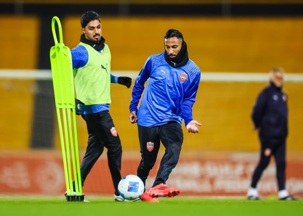 الأحمر يختتم اليوم تحضيراته لمباراة السعودية في "خليجي ٢٦"