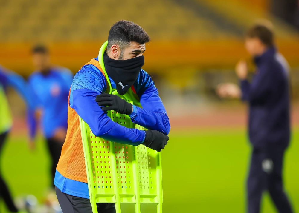 الأحمر يختتم اليوم تحضيراته لمباراة السعودية في "خليجي ٢٦"