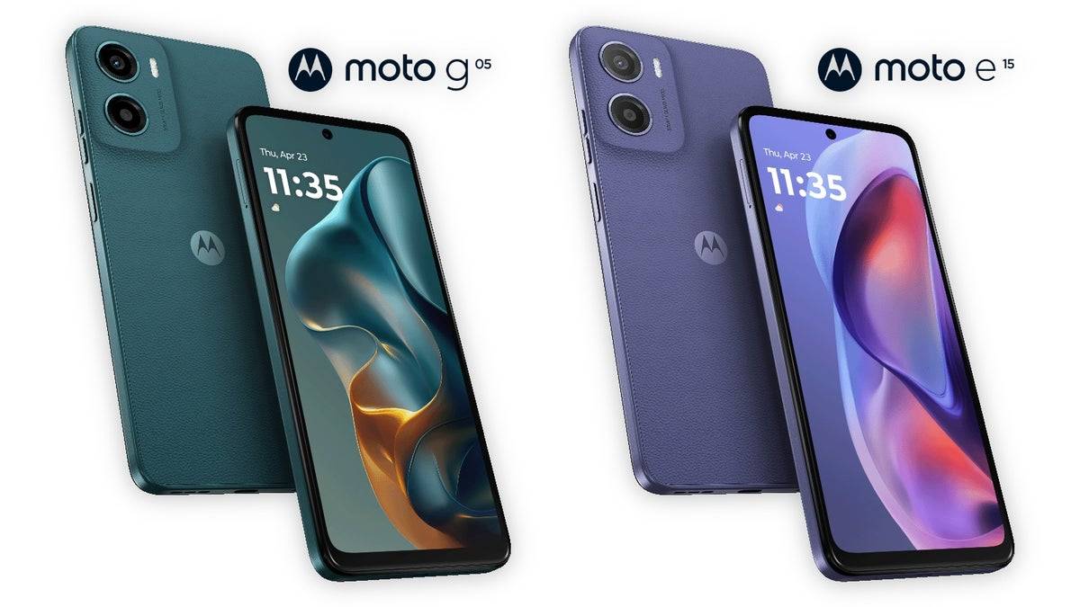 Moto E15 و Moto G05 أحدث هواتف موتورولا الاقتصادية بكاميرا 50 ميجابكسل