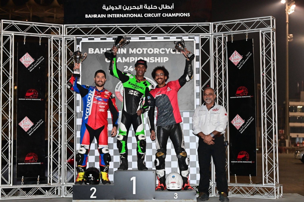 معاذ الزهراوي يتألق في رابع جولات يوم السباقات الوطنية في حلبة البحرين الدولية