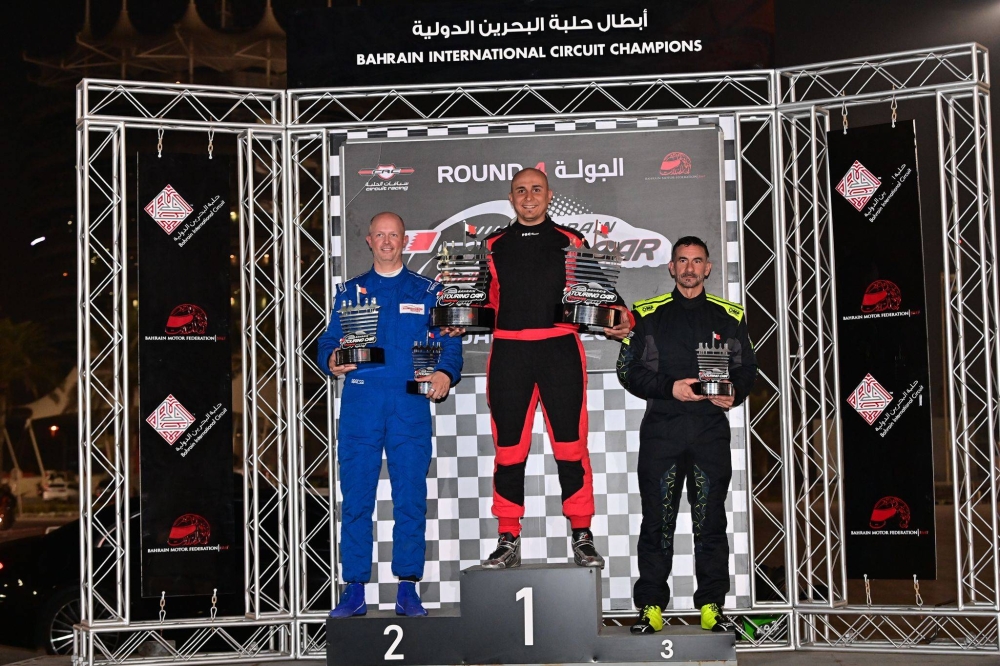 معاذ الزهراوي يتألق في رابع جولات يوم السباقات الوطنية في حلبة البحرين الدولية