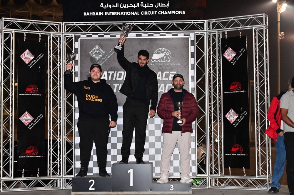 معاذ الزهراوي يتألق في رابع جولات يوم السباقات الوطنية في حلبة البحرين الدولية