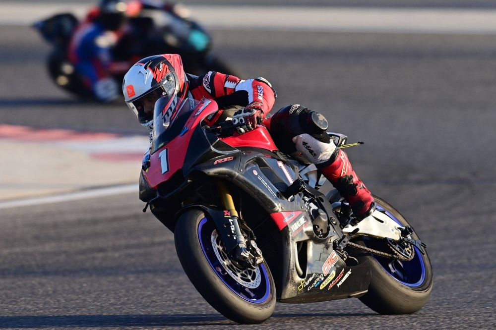 معاذ الزهراوي يتألق في رابع جولات يوم السباقات الوطنية في حلبة البحرين الدولية