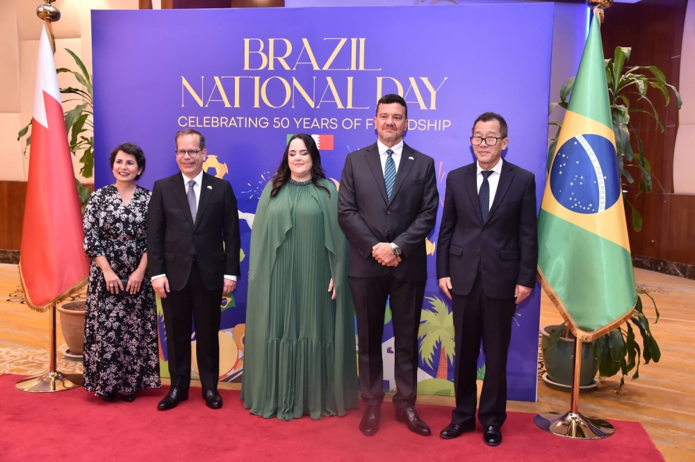 سفارة البرازيل تقيم حفلاً بمناسبة ذكرى الاستقلال واليوبيل الذهبي للعلاقات مع البحرين