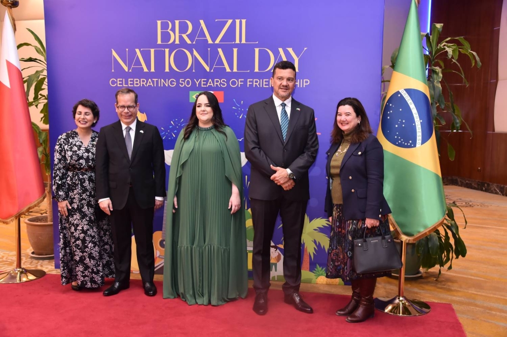 سفارة البرازيل تقيم حفلاً بمناسبة ذكرى الاستقلال واليوبيل الذهبي للعلاقات مع البحرين