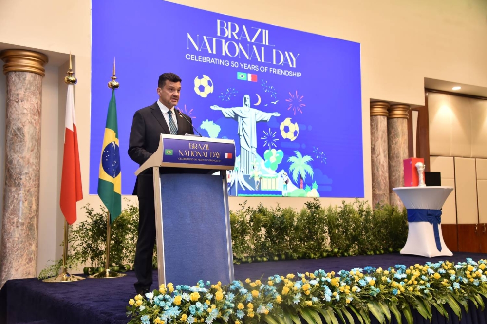 سفارة البرازيل تقيم حفلاً بمناسبة ذكرى الاستقلال واليوبيل الذهبي للعلاقات مع البحرين