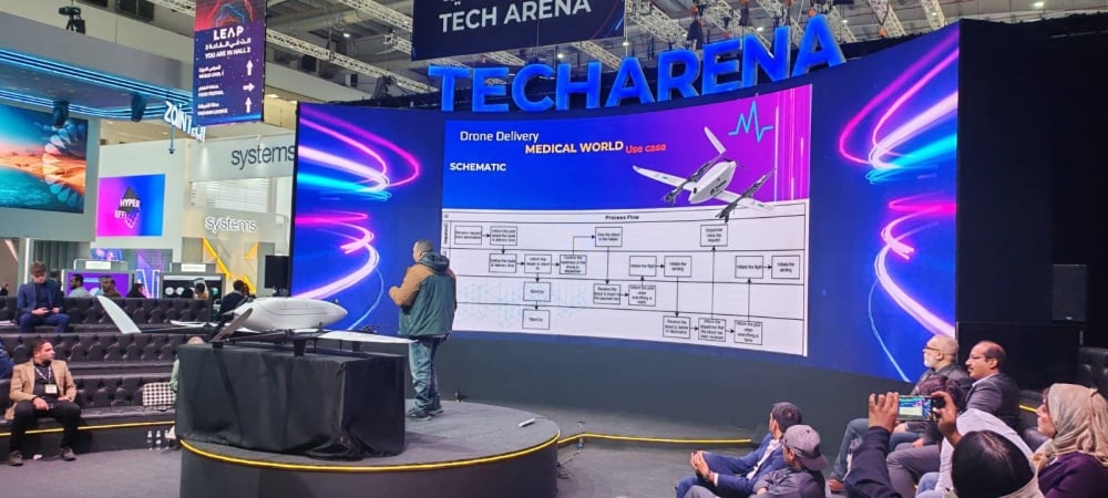 تيرا درون آرابيا تعرض أحدث تقنيات النقل الطبي في "LEAP 2025"