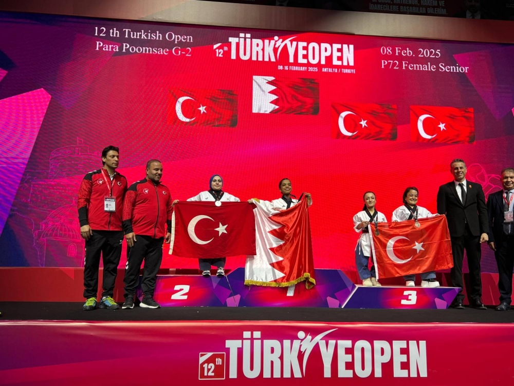 البحرين تواصل تألقها بحصد 8 ميداليات في بطولة تركيا المفتوحة (بارا بومسي)