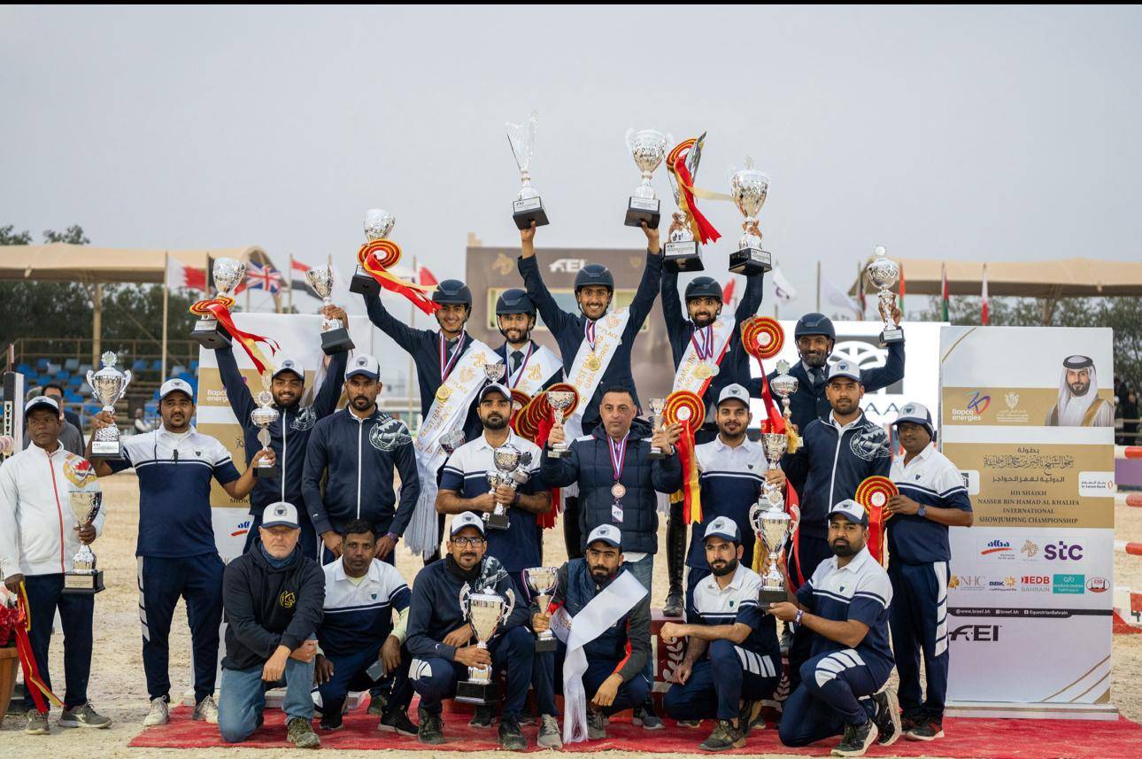 فريق الداخلية لقفز الحواجز يحقق المركز الأول في المسابقة الكبرى لبطولة ناصر بن حمد الدولية ذو النجمتين لقفز الحواجز