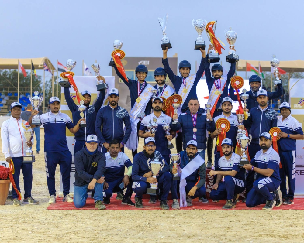 نيابة عن ناصر بن حمد.. فيصل بن راشد يتوج أبطال بطولة ناصر بن حمد الدولية لقفز الحواجز