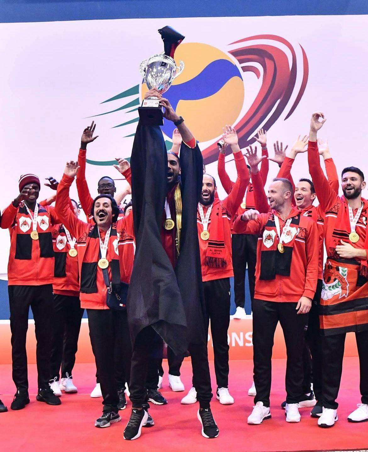 العربي ثانياً والأهلي ثالثاً.. الريان القطري يتوج بطلاً لأندية غرب آسيا للطائرة