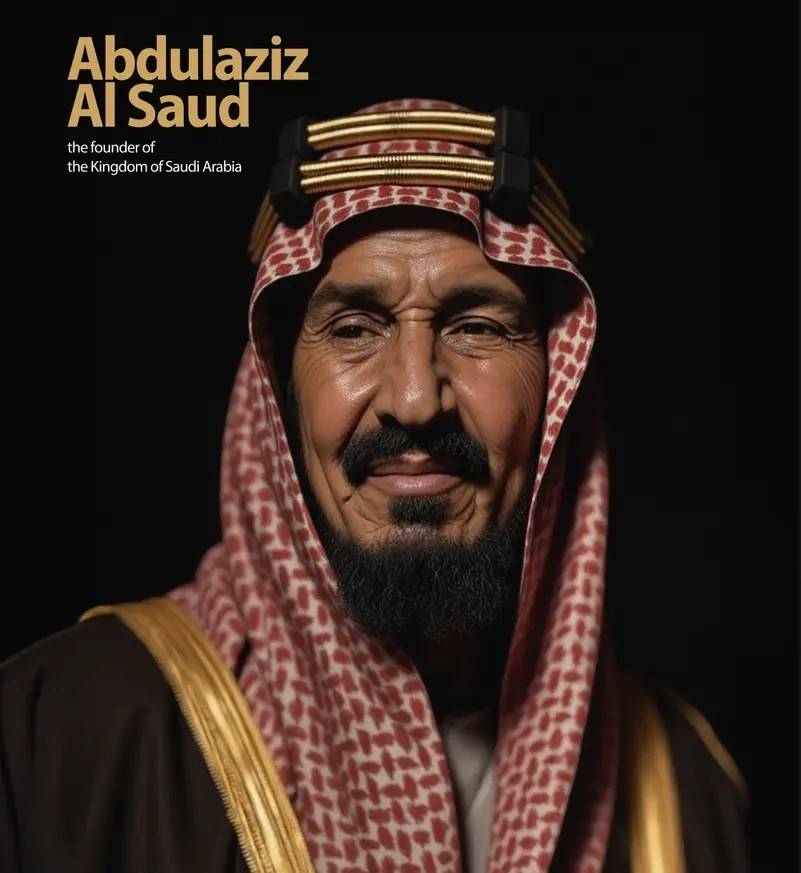 بلمسات رقمية فنانة سعودية تقوم بإعادة إحياء صورة الملك المؤسس