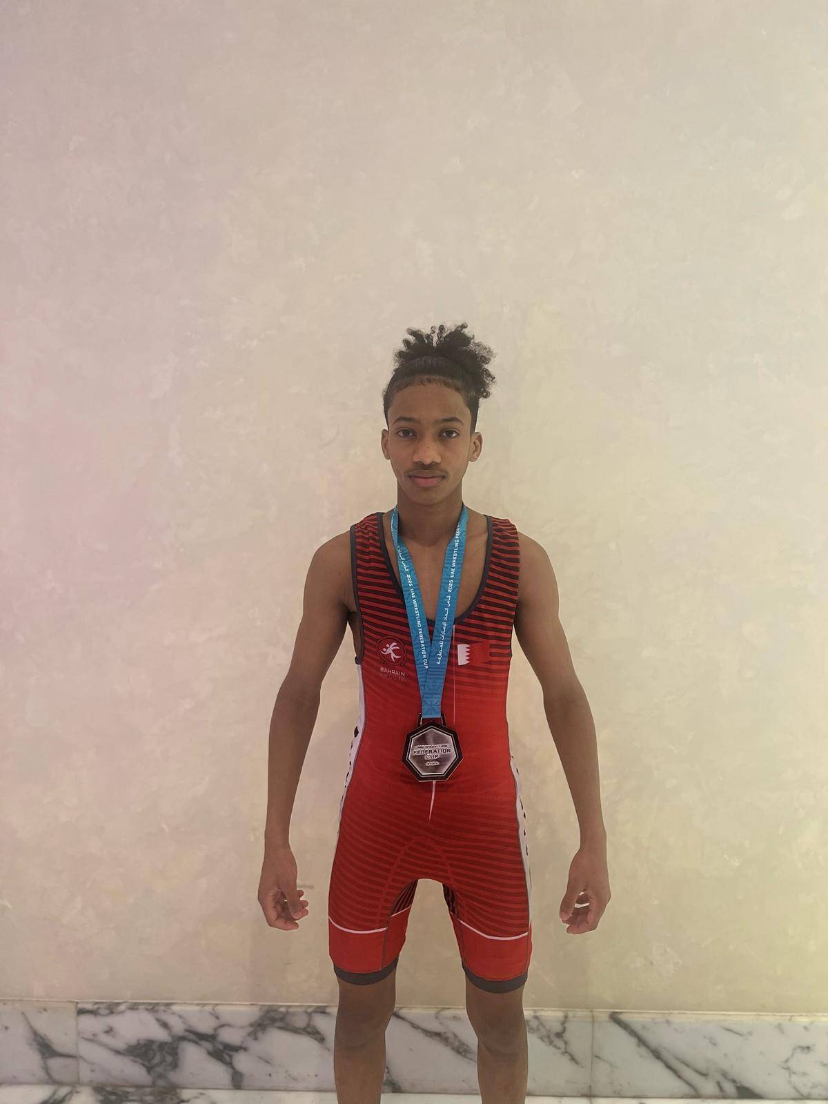 مشاركة إيجابية لفريق البحرين للمصارعة في بطولة كأس اتحاد الإمارات