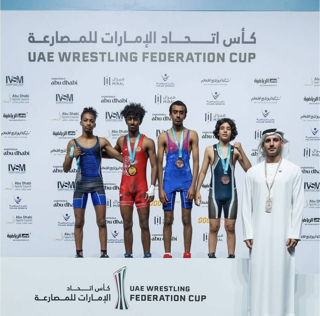 مشاركة إيجابية لفريق البحرين للمصارعة في بطولة كأس اتحاد الإمارات