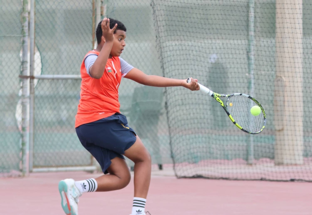 أكتمال المربع الذهبي لتصفيات آسيا لتنس الناشئين تحت 14 سنة