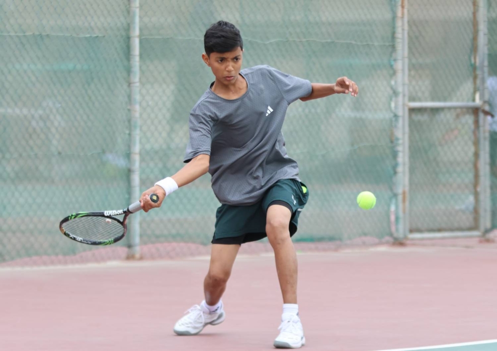 أكتمال المربع الذهبي لتصفيات آسيا لتنس الناشئين تحت 14 سنة