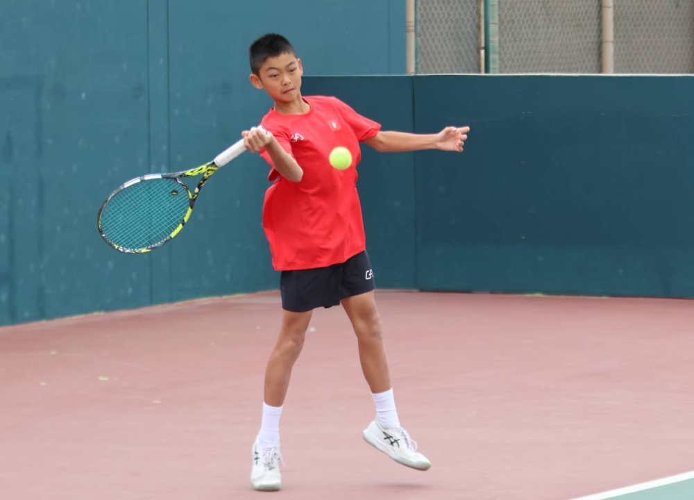 أكتمال المربع الذهبي لتصفيات آسيا لتنس الناشئين تحت 14 سنة