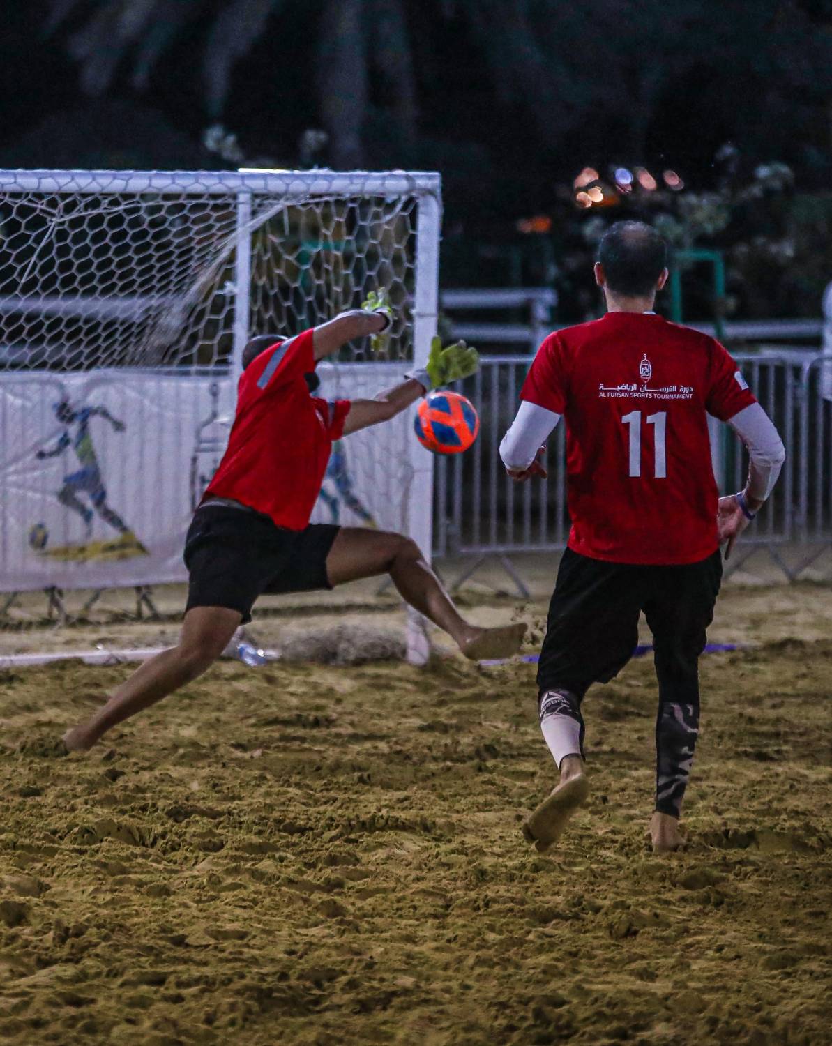انطلاق منافسات كرة القدم الشاطئية لدورة الفرسان الرياضية