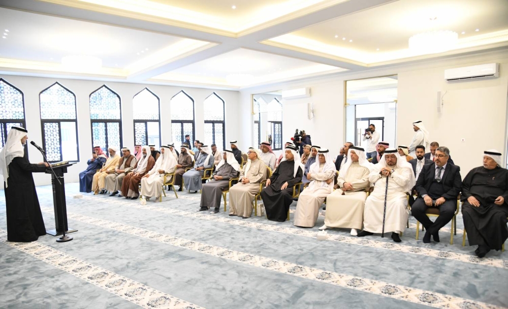 رئيس الأوقاف الجعفرية يفتتح مسجد الوطية في منطقة سار