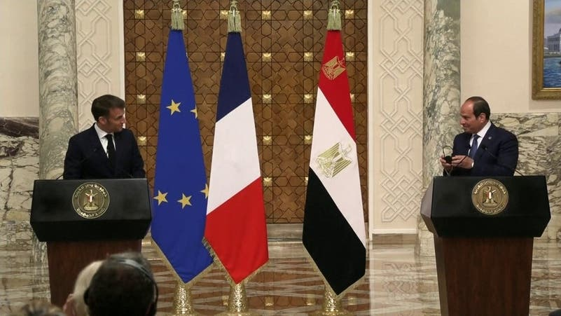 السيسي: توافقت مع ماكرون على رفض تهجير الفلسطينيين
