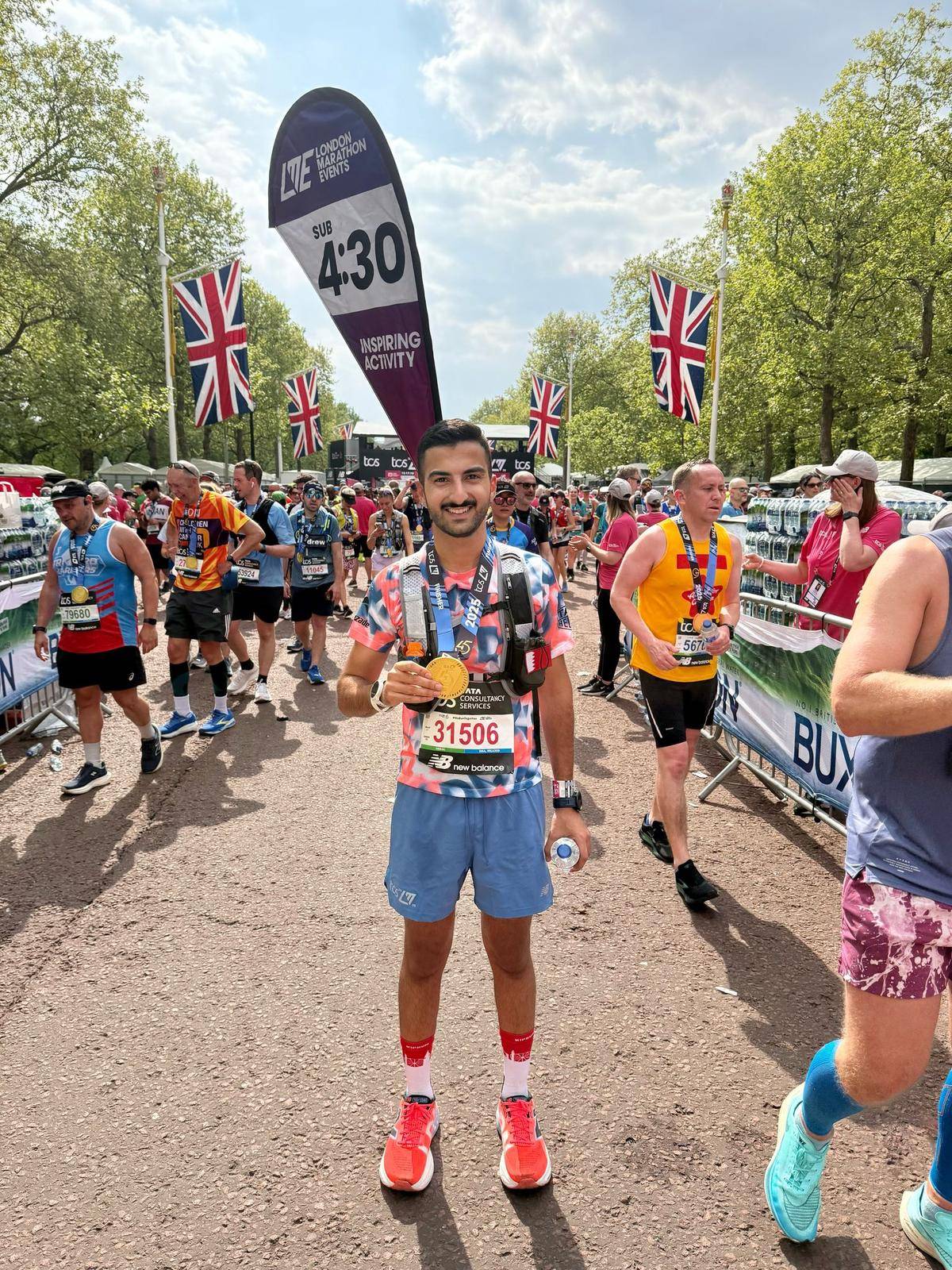 زياد توفيقي.. أول بحريني و خليجي يشارك في ماراثون لندن