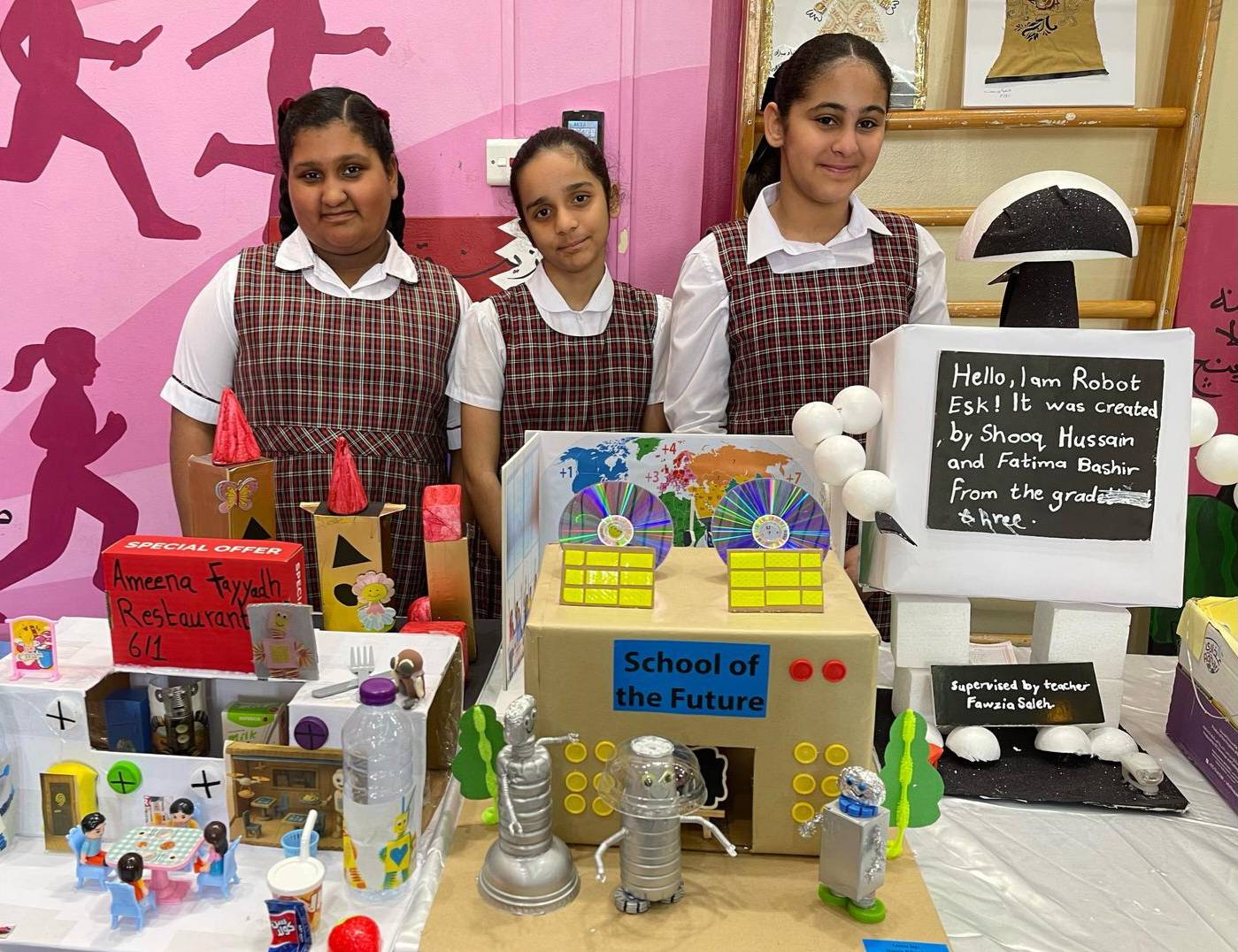 13 مدرسة تشارك في المعرض الطلابي "نعيد تدويرها لتطويرها"