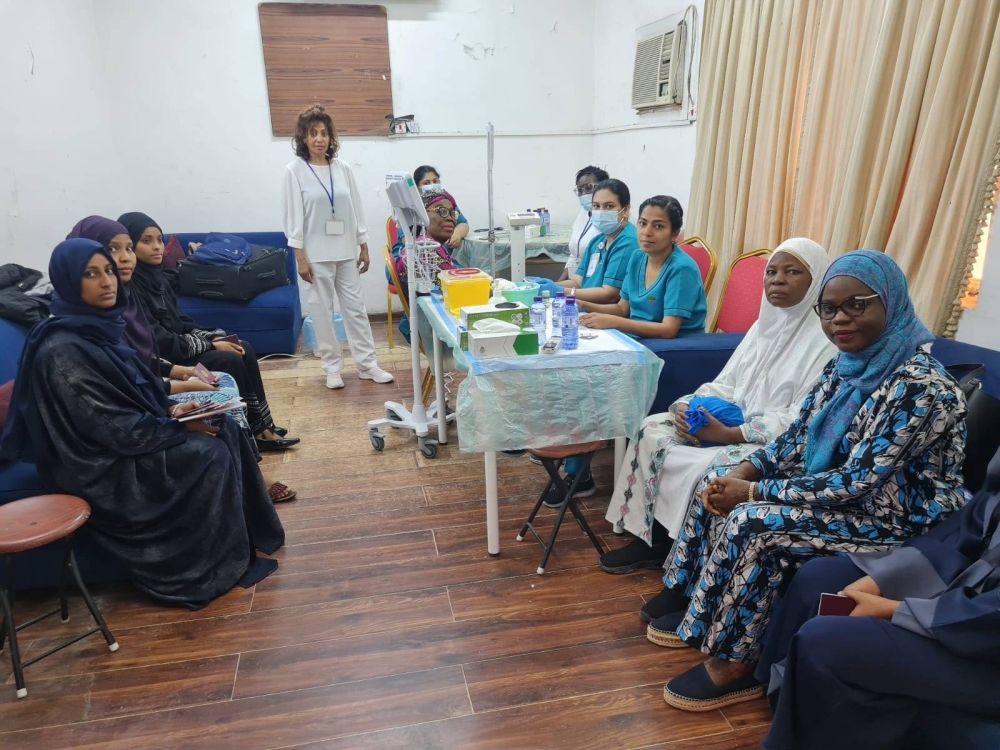 النادي السوداني يقيم يوما صحياً استفادت منه 300 سيدة &rlm;