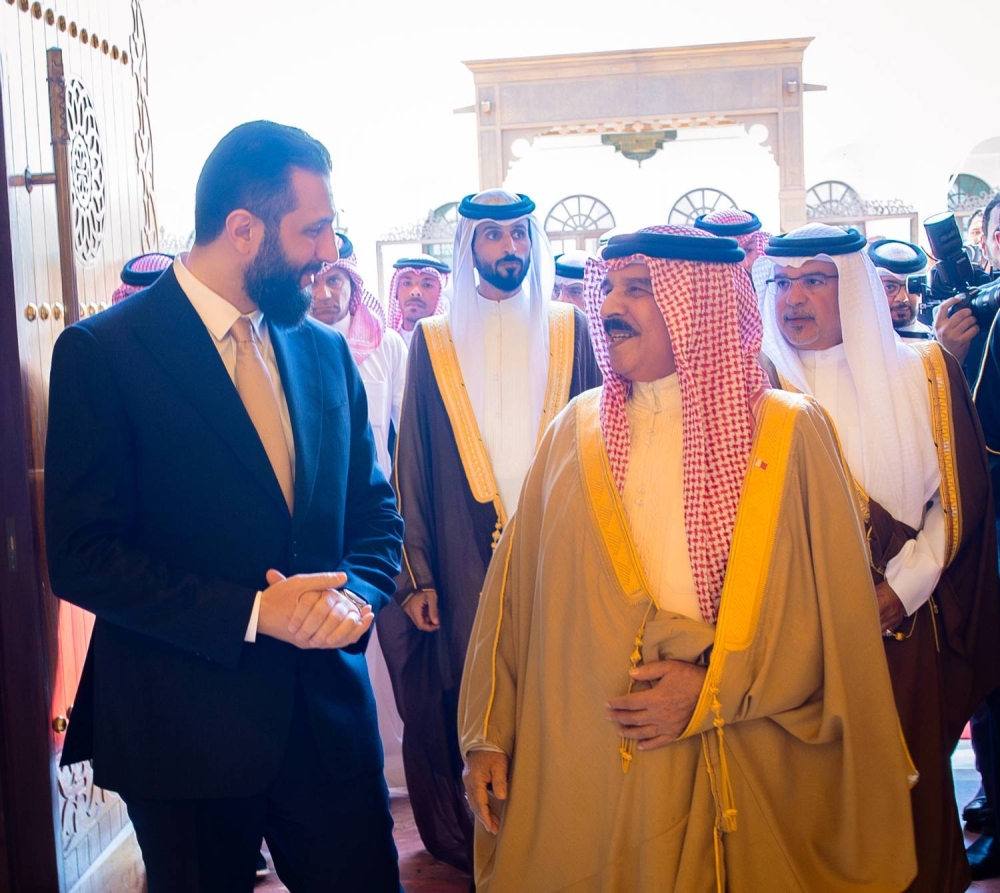 الرئيس السوري أحمد الشرع: ملك البحرين أول من بارك لنا