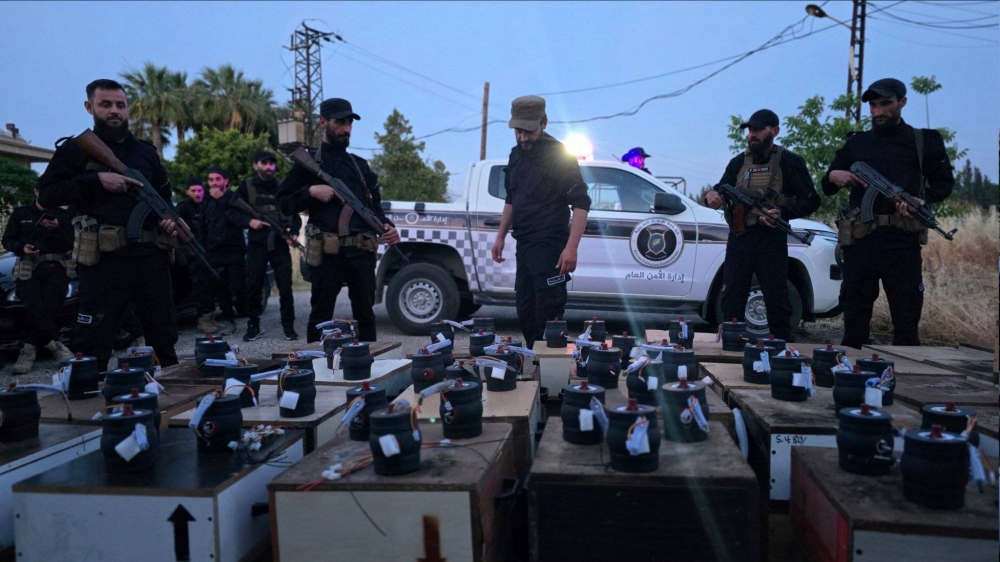 سوريا تضبط مستودعاً ضخماً يحتوي ألف عبوة ناسفة معدّة للتفجير