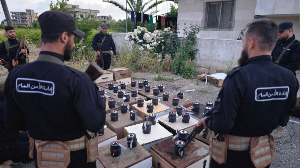 سوريا تضبط مستودعاً ضخماً يحتوي ألف عبوة ناسفة معدّة للتفجير