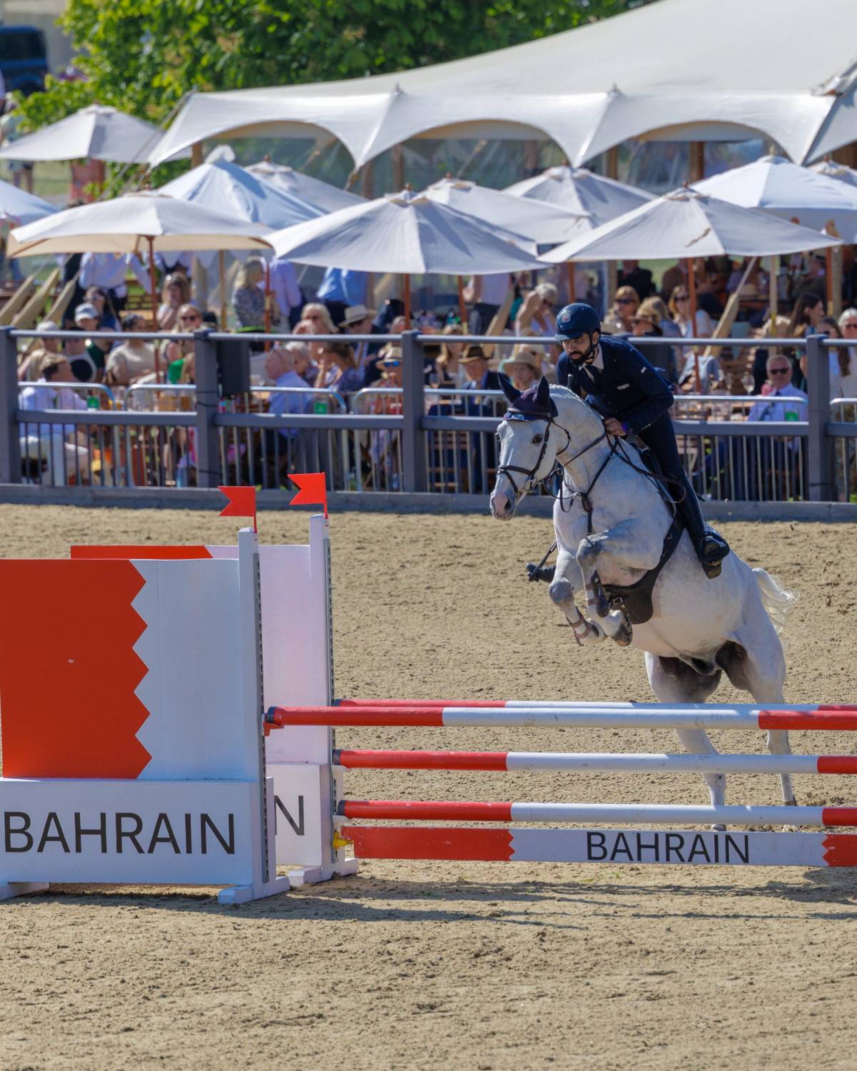 نيابة عن جلالة الملك المعظم.. ناصر بن حمد يشهد ختام مهرجان ويندسور الملكي للفروسية